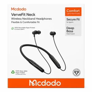 هندزفری گردنی بی‌سیم مک دودو مدل VerveFit Neck Wireless Neckband Headphones