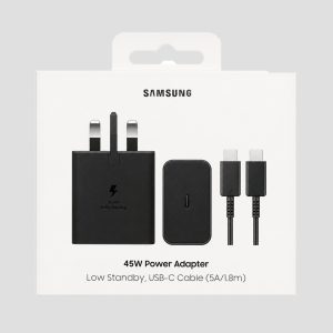 شارژر دیواری 45 وات سامسونگ به همراه کابل USB-C (5A/1.8m)